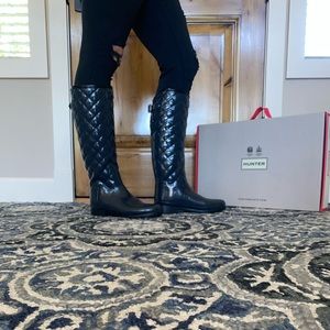Hunter tall rain boots